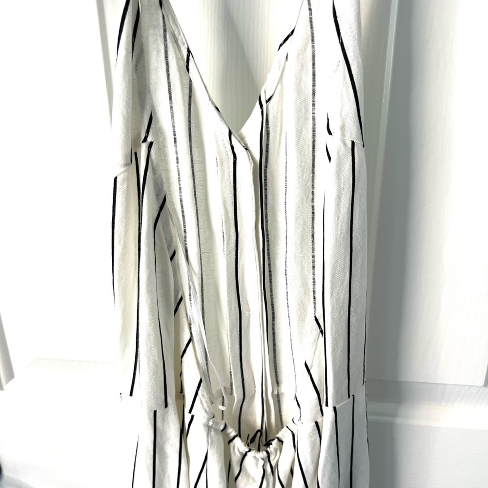 Stradivarius Women Wide Leg Halter Neck Jumpsuit Striped Size- Small - Picture 7 of 8